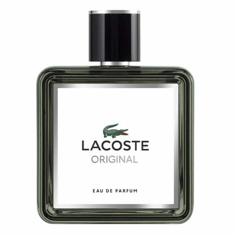 Lacoste Original Eau De Parfum spray 100ml by Jag Couture London, featuring a sleek bottle design and elegant packaging.