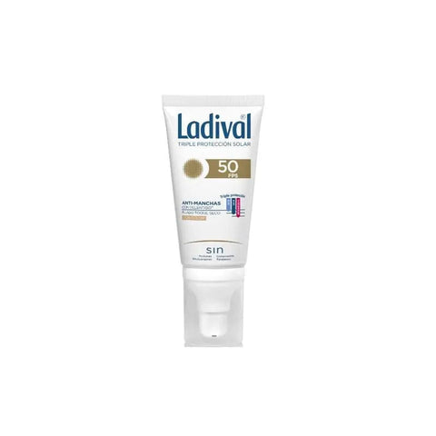 Jag Couture London New York Ladival Anti-Blemish with Colour SPF50+ 50ml face cream in a tube, designed for blemish-prone skin.