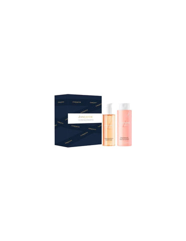 Lancaster Skin Essentials two-piece set by Jag Couture London New York, featuring skincare products in sleek packaging.