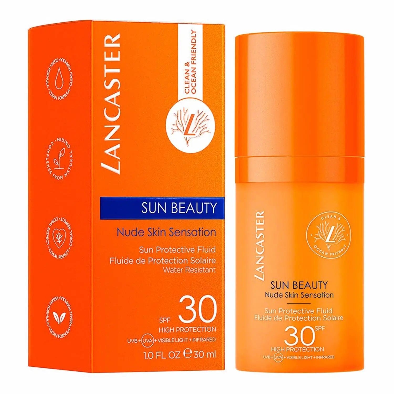 Jag Couture London - New York Lancaster Sun Beauty Fluido Facial Protector Spf30 30ml