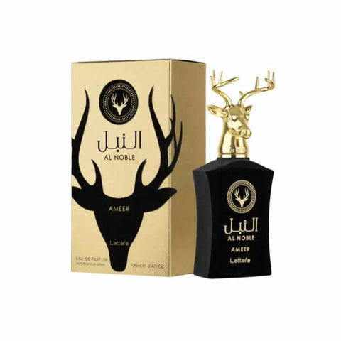 Jag Couture London AL NOBLE AMEER Eau de Parfum spray 100ml bottle, elegant design, luxurious fragrance for men.