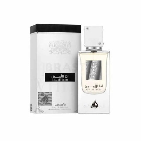 Jag Couture London Ana Abiyedh EDP spray 60ml bottle, elegant fragrance with floral and woody notes, in a sleek glass container.