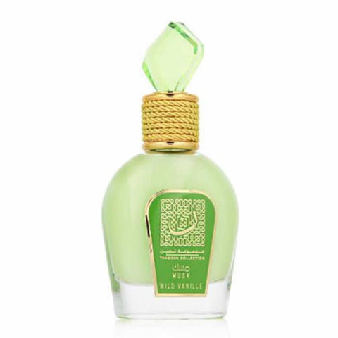 Jag Couture London Musk Wild Vanille Eau de Parfum 100ml bottle, showcasing the elegant fragrance design and branding details.