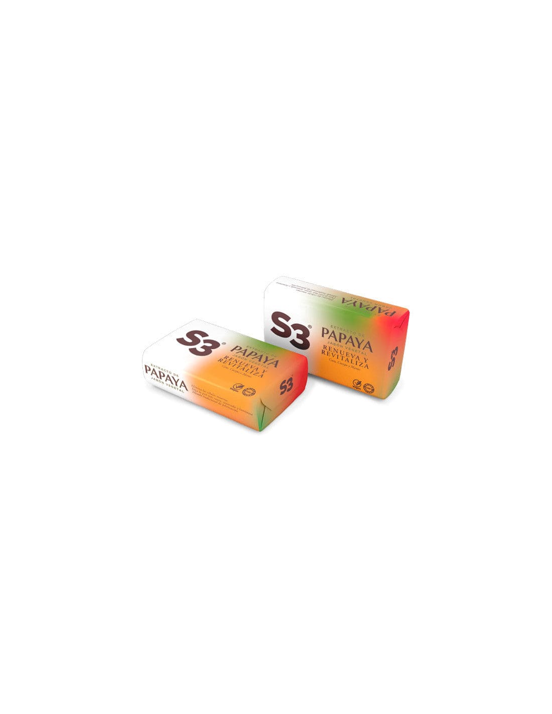 Jag Couture London - New York Legrain S3 Pastilla Jabon Papaya 2 X 125g