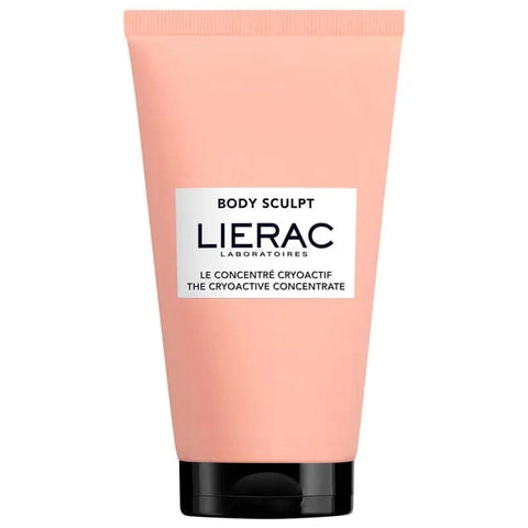 Lierac Body Sculpt Cryoactive Concentrate in 150ml bottle, featuring cooling formula for body contouring and skin toning.