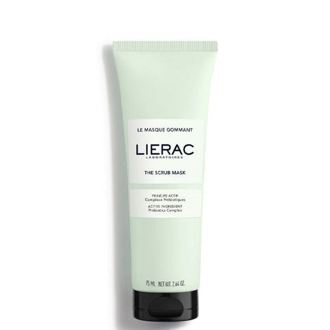 Lierac Exfoliating Mask in 75ml jar, featuring a sleek design with a creamy exfoliant visible inside, by Jag Couture London - New York.