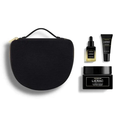 Set of four Lierac Premium Silky Cream 50ml jars, luxury skincare from Jag Couture London New York, with elegant packaging.