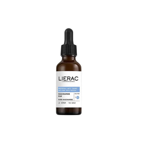 Lierac Protocol Anti-Stain Pure Niacinamide Serum 30ml, a skincare serum with niacinamide to reduce dark spots and even skin tone.