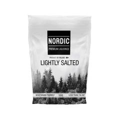 Jag Couture London - New York Lightly salted soft eating premium liquorice in sachet bag - vegetarian friendly