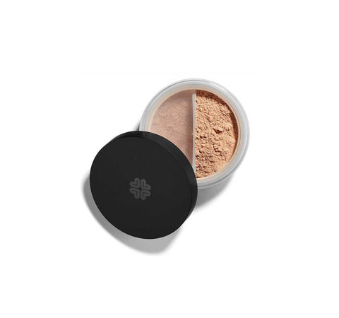 Jag Couture London New York Lily Lolo Mineral Makeup Base in Puff, compact with powder foundation and applicator sponge.
