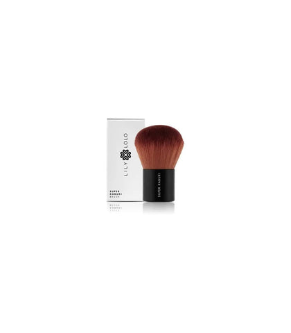 Lily Lolo Kabuki makeup brush by Jag Couture London - New York, soft-bristled brush for foundation and powder application.