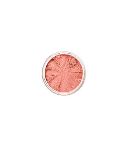 Lily Lolo mineral blush in Clementine from Jag Couture London, featuring a warm coral-orange shade in a compact.