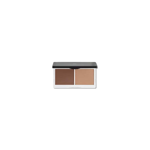 Lily Lolo Sculp y Glow Duo compact from Jag Couture London New York, featuring contour and highlighter shades for radiant skin.