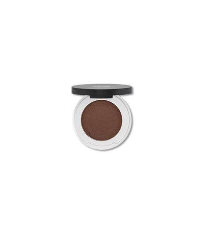 Lily Lolo I Should Cocoa compact eyeshadow by Jag Couture London-New York, showcasing a rich, warm brown color in a sleek compact.