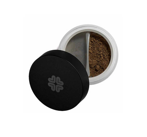 Lily Lolo Mineral Eyeshadow in Cosmopolitan by Jag Couture London, showing a close-up of the eyeshadow in a sleek compact.