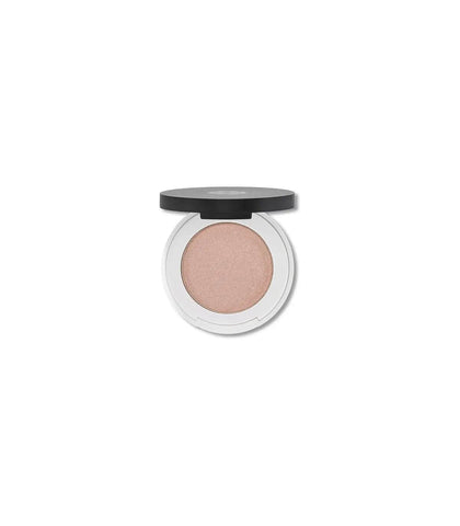Lily Lolo Stark Naked compact eyeshadow by Jag Couture London, close-up of the neutral-toned makeup powder in a compact case.