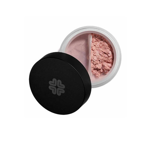 Lily Lolo Mineral Eyeshadow in Pink Fizz by Jag Couture London-New York, showing a close-up of the pink-toned mineral eye shadow.