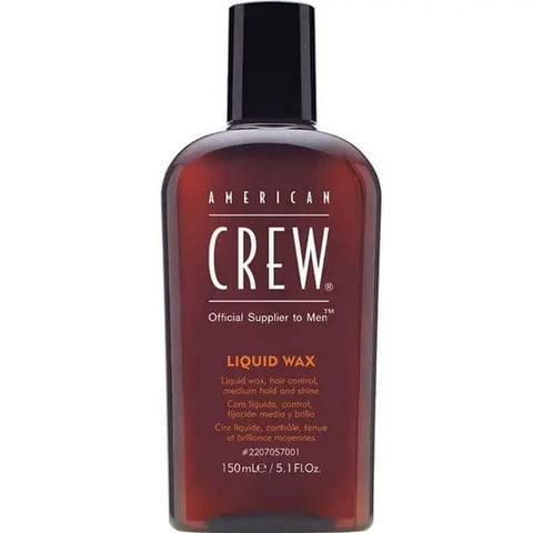 Jag Couture London New York Liquid Wax 150ml bottle showing smooth, shiny hair styling product with black packaging.