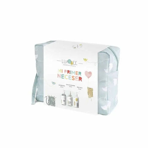 Lua & Lee My First Toilet Bag Set 3-piece by Jag Couture London - New York, featuring colorful children's toiletry bags.