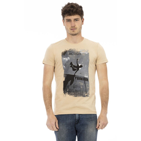 Trussardi Action 2AT03_04Sand men's sneakers by Jag Couture London New York, beige and brown sporty casual footwear