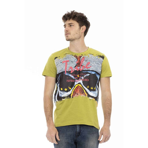 Green Trussardi Action 2AT18 sneaker from Jag Couture London featuring stylish design and brand logo on the side.