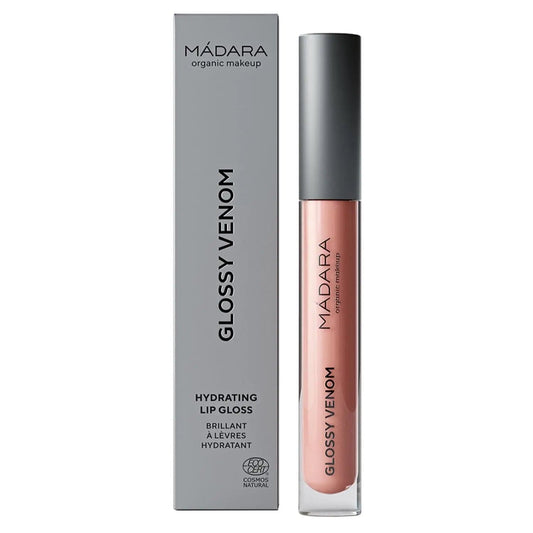 Jag Couture London - New York Mádara Madara Glossy Venom Brillo De Labios Hidratante 74 Nude Coral 1un
