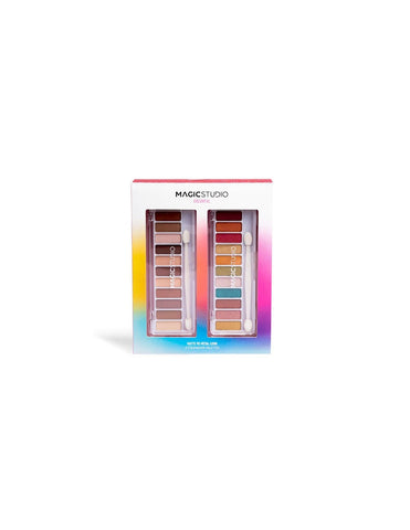 Jag Couture London - New York Magic Studio Powerful Cosmetics Magic Paleta Doble Matte y Metal 24 Colores