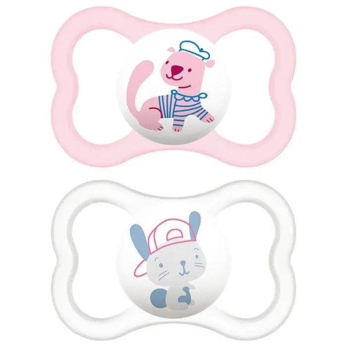 Jag Couture London - New York Mam Baby Dummy Air 6+ Silicone Pink 2U