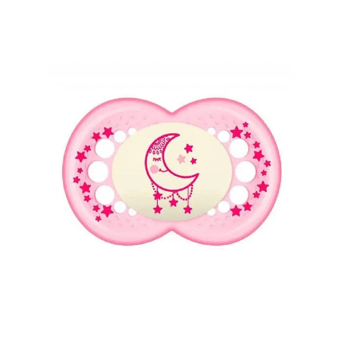 Jag Couture London - New York Mam Baby Dummy Original Night 6+ Silicone Pink