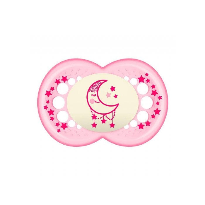 Jag Couture London - New York Mam Baby Dummy Original Night 6+ Silicone Pink