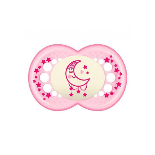 Jag Couture London - New York Mam Baby Dummy Original Night 6+ Silicone Pink