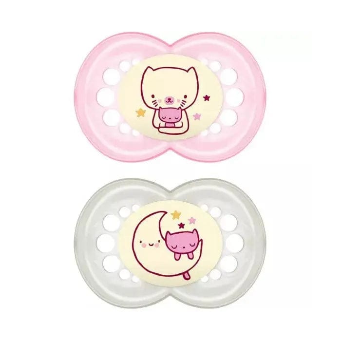 Jag Couture London - New York Mam Baby Dummy Original Nighttime 0+ Silicone Pink 2U