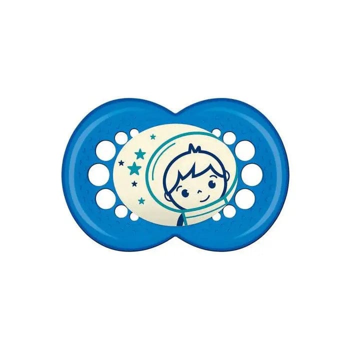 Jag Couture London - New York Mam Baby Original Nighttime Soother 16+ Silicone Blue