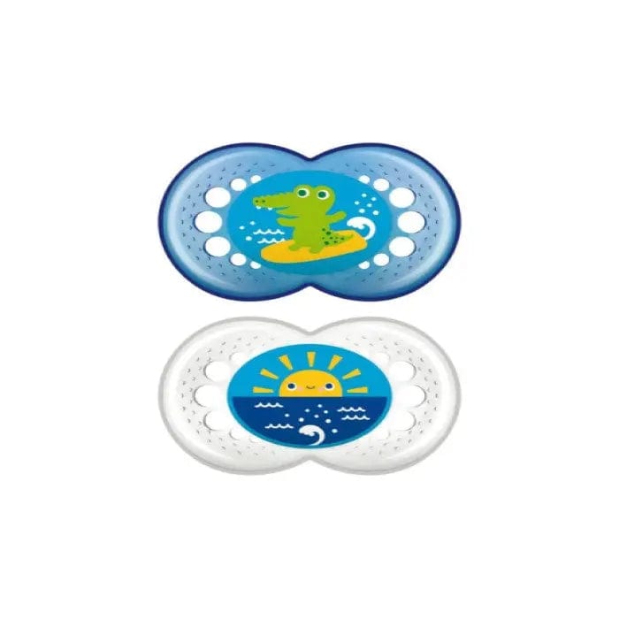 Jag Couture London - New York Mam Baby Original Soother 16+ Silicone Blue 2U