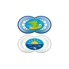 Jag Couture London - New York Mam Baby Original Soother 16+ Silicone Blue 2U