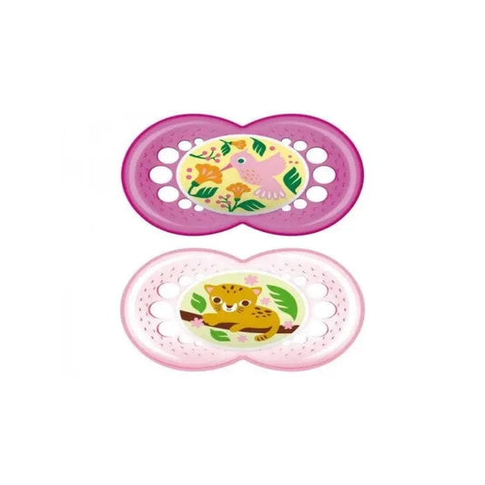 Jag Couture London - New York Mam Baby Original Soother 16+ Silicone Pink 2U