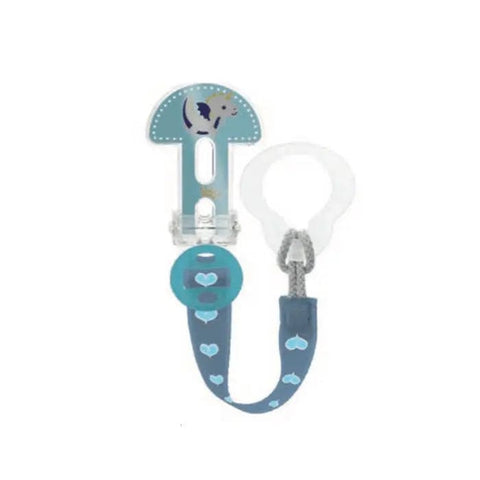 Blue Mam Brooch Clip for babies, made by Jag Couture London with a secure clip design for infants 0 months and up.