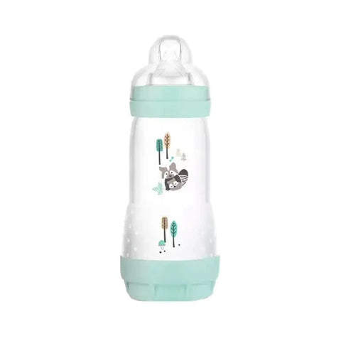 Blue Mam Easy Start anti-colic baby bottle by Jag Couture London New York, 260ml size, designed for infants 2 months and older.