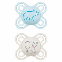 Jag Couture London - New York Mam Pacifier Perfect 16+ Silicone 2 Units Blue