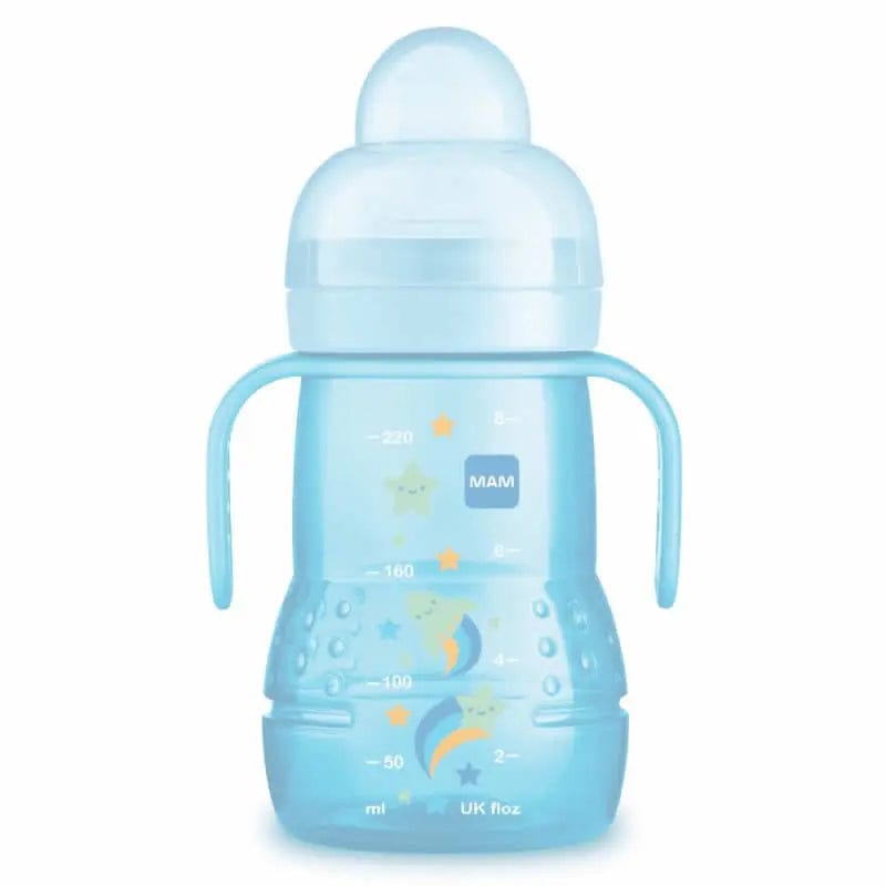 Jag Couture London - New York Mam Trainer Glass-baby bottle 220ml Blue Color 4M+