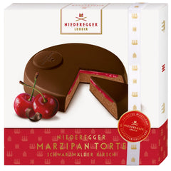 Jag Couture London - New York Marzipan cake - black forest flavoured marzipan in dark chocolate