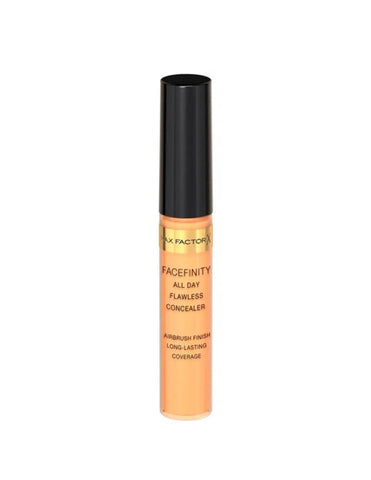 Max Factor Facefinity All Day Flawless foundation in shade 40, 7.8ml, shown in a sleek bottle with a black cap.