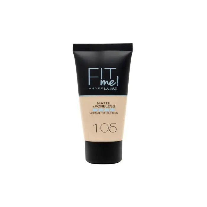 Jag Couture London - New York Maybelline Fit Me Matte &amp; Poreless Foundation 105 Natural Ivory