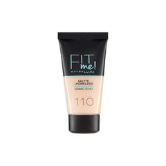 Jag Couture London - New York Maybelline Fit Me Matte &amp; Poreless Foundation 110 Porcelain 30ml