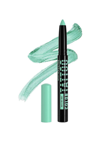 Maybelline Sombra-Eyeliner C Tattoo by Jag Couture London New York, close-up of black gel eyeliner pencil with sharp tip and branding.