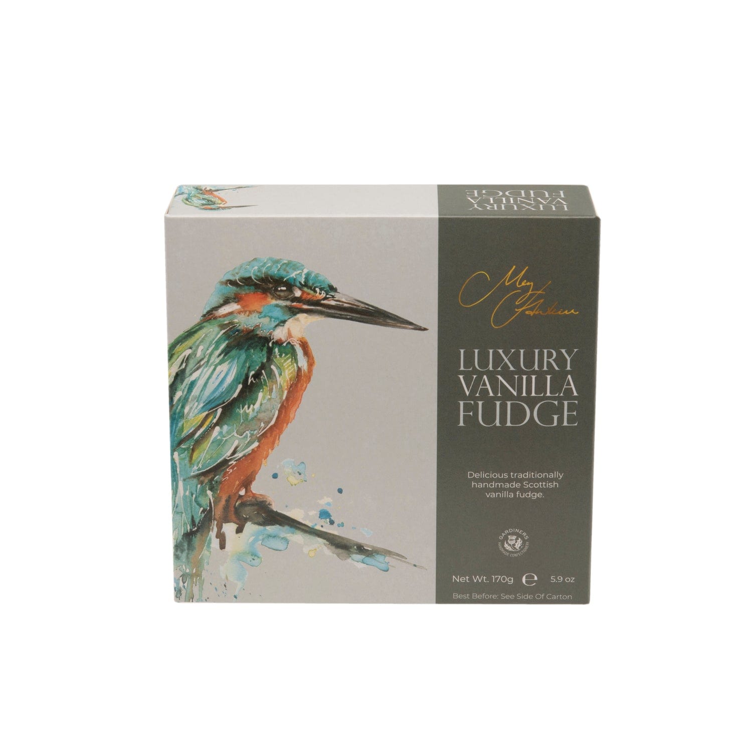 Jag Couture London - New York Meg Hawkins Kingfisher carton of vanilla fudge