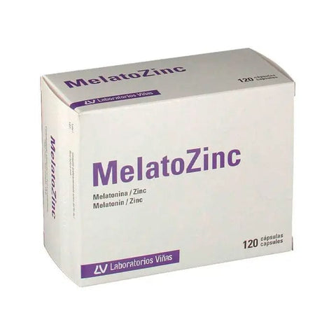 Jag Couture London - New York Melatozinc 120 capsules of 1mg zinc supplement in a bottle.