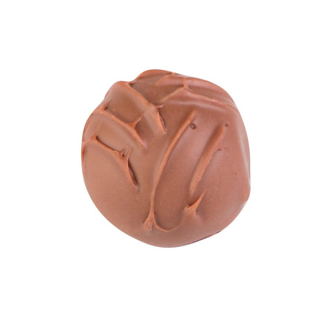 Swiss milk chocolate Milk Truffle by Jag Couture London with a fresh cream truffle centre, 13g piece, shown in the image.