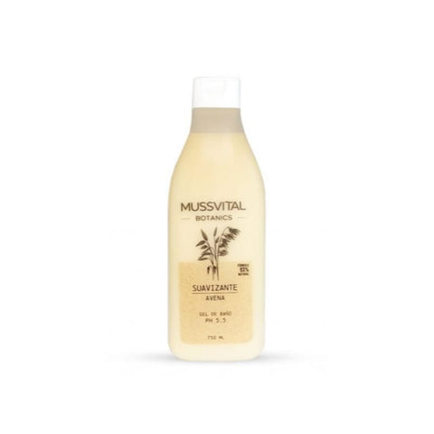 Jag Couture London Oatmeal Gel from Mussvital Botanics, 750ml bottle, featuring a clear gel with oatmeal and botanical ingredients.