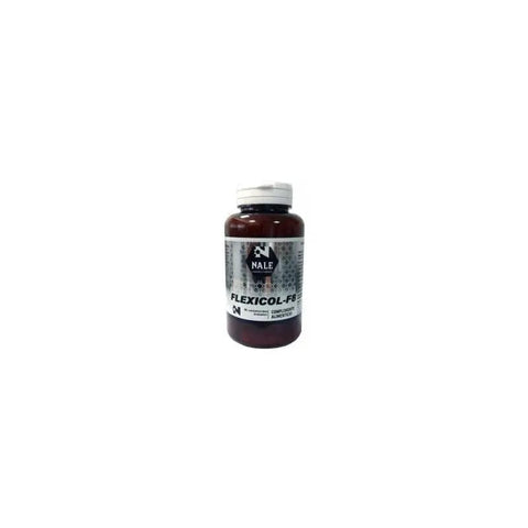 Nale Flexicol F 8 90 Comp supplement bottle by Jag Couture London New York, featuring supplement labels and cap.